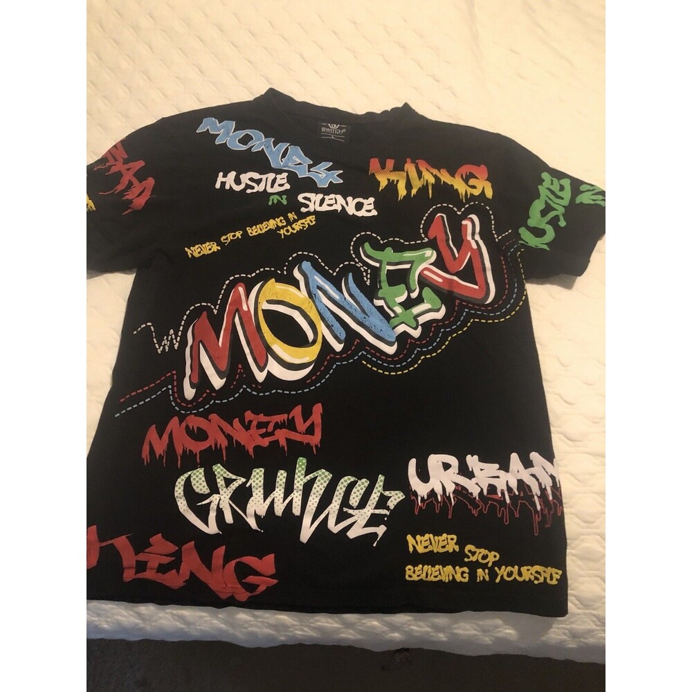SWITCH TEE “Money”  Graphic Tee SHIRT Size Large
